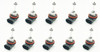 10 x H11 711 replacement halogen bulbs 55w e marked 12v road legal trade