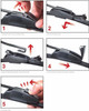 Pair Refresh Aero-D Flat Front Windscreen Wiper Blades Set 22" 550mm 20" 500mm Multi Fit