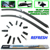 Pair Refresh Aero-D Flat Front Windscreen Wiper Blades Set 23" 580mm 19" 480mm Multi Fit