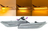 Pair Clear Dynamic sequential LED side repeater markers for Porsche Boxster 987 04-12 Cayman 06-08