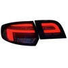 black smoke Back rear tail lights dynamic LED indicator for Audi A3 Sportback 2008-2012