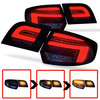 black smoke Back rear tail lights dynamic LED indicator for Audi A3 Sportback 2008-2012