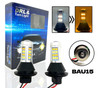 Pair 581 bau15s PY21W Switchback LED DRL Indicator amber white canbus resistor