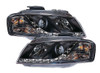 For Audi A3 8P 03-08 Black DRL LED Projector Headlights Lighting Lamp
