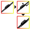 Pair Refresh Aero-D Flat Front Windscreen Wiper Blades Set 18" 15" Multi Fit