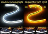 2 x 60CM Daytime Running Lights DRL White Amber dynamic / Sequential switchback indicator with Scan Startup