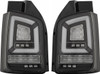 Pair LED smoked back lightbar rear tail lights for VW Transporter T5.1 2010-15