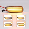 Dynamic LED Side indicator Repeaters lights clear For Volvo S60 2001-2009 Volvo S80 1999-2006 Volvo V70 2001-2007 Volvo V70 XC 2.4l 5 cylinder Turbo 2001-2002 Volvo V70 XC 2.5l 5 cylinder Turbo 2003-2007 Volvo XC90 2003-2006