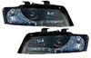 For Audi A4 B6 8E 01-05 Black LED DRL Projector Headlights Lighting Lamp
