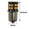4 X AMBER STROBE P21W BA15S 382 245 R5W 149 30 smd LED 12v 24v bulbs 149 246