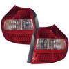 For BMW 1 Series E87 5-Door Hatch 04-07 LED Tail Lights Lamp Indicator Red Clear