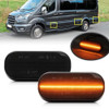 For Ford Transit MK8 2014- Smoked Black LED Side marker lights