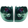 Back Rear Tail Lights Pair Set Clear Black VW Fox 05-11