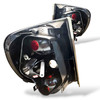 Back Rear Tail Lights Pair Set Clear Black VW Fox 05-11