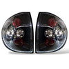Back Rear Tail Lights Pair Set Clear Black VW Fox 05-11
