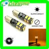 2 X 12v 20 LED H6w bax9s 433 CANbus error free amber sidelight parking bulbs
