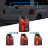 LED Rear Tail Lights Red For VW Transporter T5 2003â€“2015 Sequential