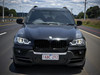 For BMW X5 E70 2006-13 BLACK INNER LED Halo angel eye headlights