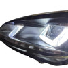 For VW GOLF MK6 2009-13 Headlights Black LED DRL Headlights dynamic