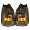 Pair Back Rear Tail Lights for VW TRANSPORTER T5.5 10-15 TAILGATE Smoked LED
