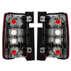 Pair Back Rear Tail Lights for VW Caddy 2dr 2010-16 dark red smoked