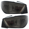 LED Light Bar Tail Lights Smoke for Seat Ibiza 2008-2012 3DR Rear Lamps Pair