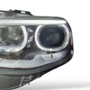 For BMW 1 Series F20 F21 2011-15 LED ANGEL EYES Halo Black Headlights