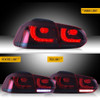 LED Tail Lights Pair for VW Golf MK6 09-13 GTi Style Dynamic Indicators