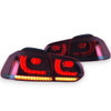 LED Tail Lights Pair for VW Golf MK6 09-13 GTi Style Dynamic Indicators