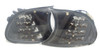 For BMW 3 Series E46 Coupe Cabrio 1998-01 Black Smoked LED Front Indicators