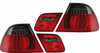Back Rear Tail Lights For BMW E46 SALOON ONLY 98-01 Red-Black Crystal-Look LED