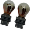 2 x 3157 replacement chrome silver amber indicator bulb 12v PY27/7W 183