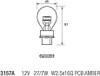 2 x 3157 replacement chrome silver amber indicator bulb 12v PY27/7W 183