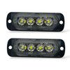 4x 12V 24V Amber LED Flush Fit Side Marker Lights Van Truck Trailer Lorry