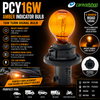 1 x PCY16W replacement amber indicator bulb 16w turn signal PU20d/2