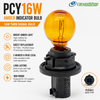 1 x PCY16W replacement amber indicator bulb 16w turn signal PU20d/2