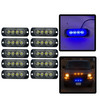 10x 12V 24V Blue LED Flush Fit Side Marker Lights Van Truck Trailer Lorry