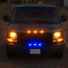 4x 12V 24V Blue LED Flush Fit Side Marker Lights Van Truck Trailer Lorry
