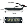 4x 12V 24V Blue LED Flush Fit Side Marker Lights Van Truck Trailer Lorry