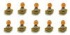 10 x PSY24W replacement amber indicator bulbs 12180SV PG20-4 trade pack