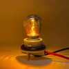 4 x Silver Chrome 382 1156 Ba15S P21W Flash Amber Yellow Orange Indicator Bulbs