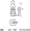 1 x 24V H3 PK22S 460 replacement halogen bulb 70W e marked 24V