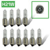 10 x 12v H21W BAY9S halogen 21w clear light bulbs reverse, indicator, fog