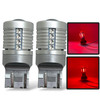580 W21/5W 7443 red canbus LED bulb 3030 rear fog tail brake