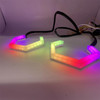 COB LED Hexagon Angel Eyes RGB Bluetooth Rings DRL Indicator Pair 12V