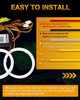 2x Cotton LED Rings Halo Angel Eyes dynamic RGB Multicolour Bluetooth