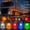 12v 24v 382 BA15S R5W 245 207 LED Bulbs Opaque frosted lens ba15s marker lights