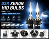 D2R Xenon HID Headlight Bulbs 4300K 6000K 8000K OEM Replacement Pair 12V