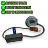 LiteSync LED Headlight Bulbs Kit H7 low beam & metal bulb holders 13000lm canbus