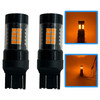 Pair 580 W21/5W 10W LED Amber DRL Sidelight Bulbs 12V/24V Error Free